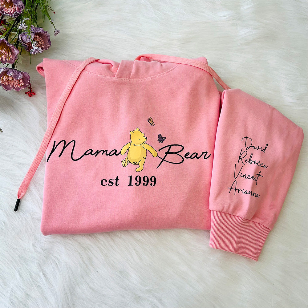 Personalized Mama Bear T-shirt/Sweatshirt/Hoodie - Gift For Mom