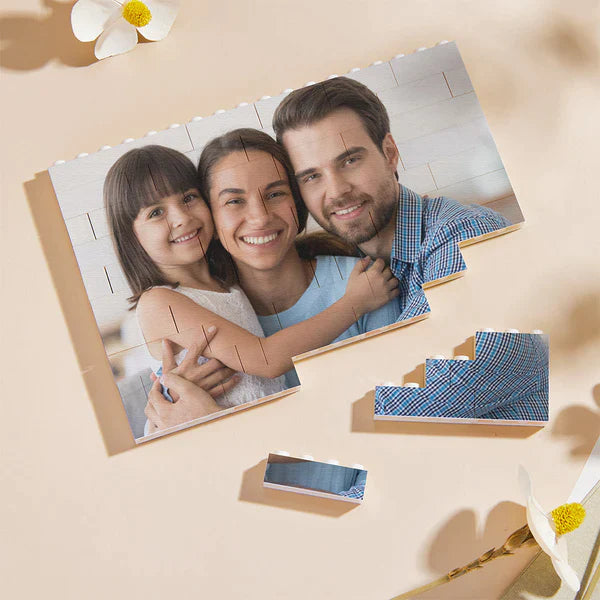 Custom Mother's Day Gifts Photo Block Personalised Brick Puzzles Gifts for MOM