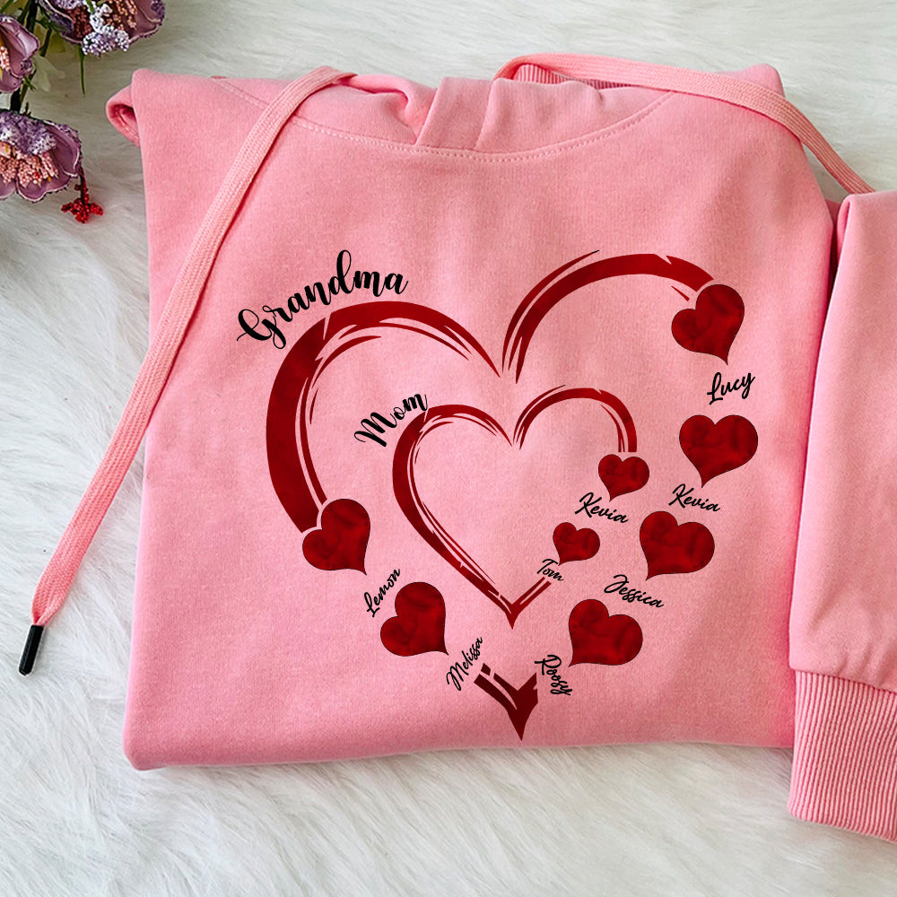 Mommy's Heart Sweethearts Family Customized T-shirt/Sweatshirt/Hoodie