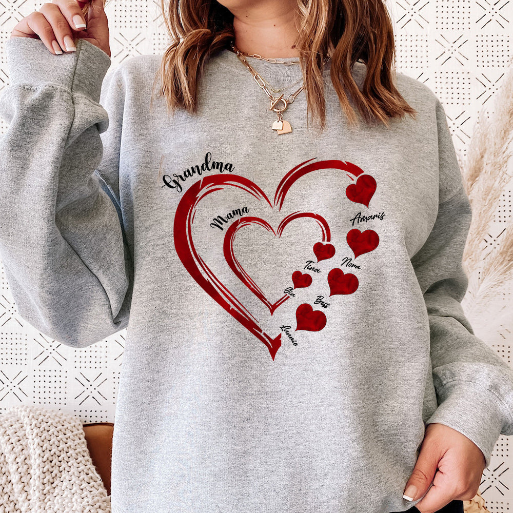 Mommy's Heart Sweethearts Family Customized T-shirt/Sweatshirt/Hoodie