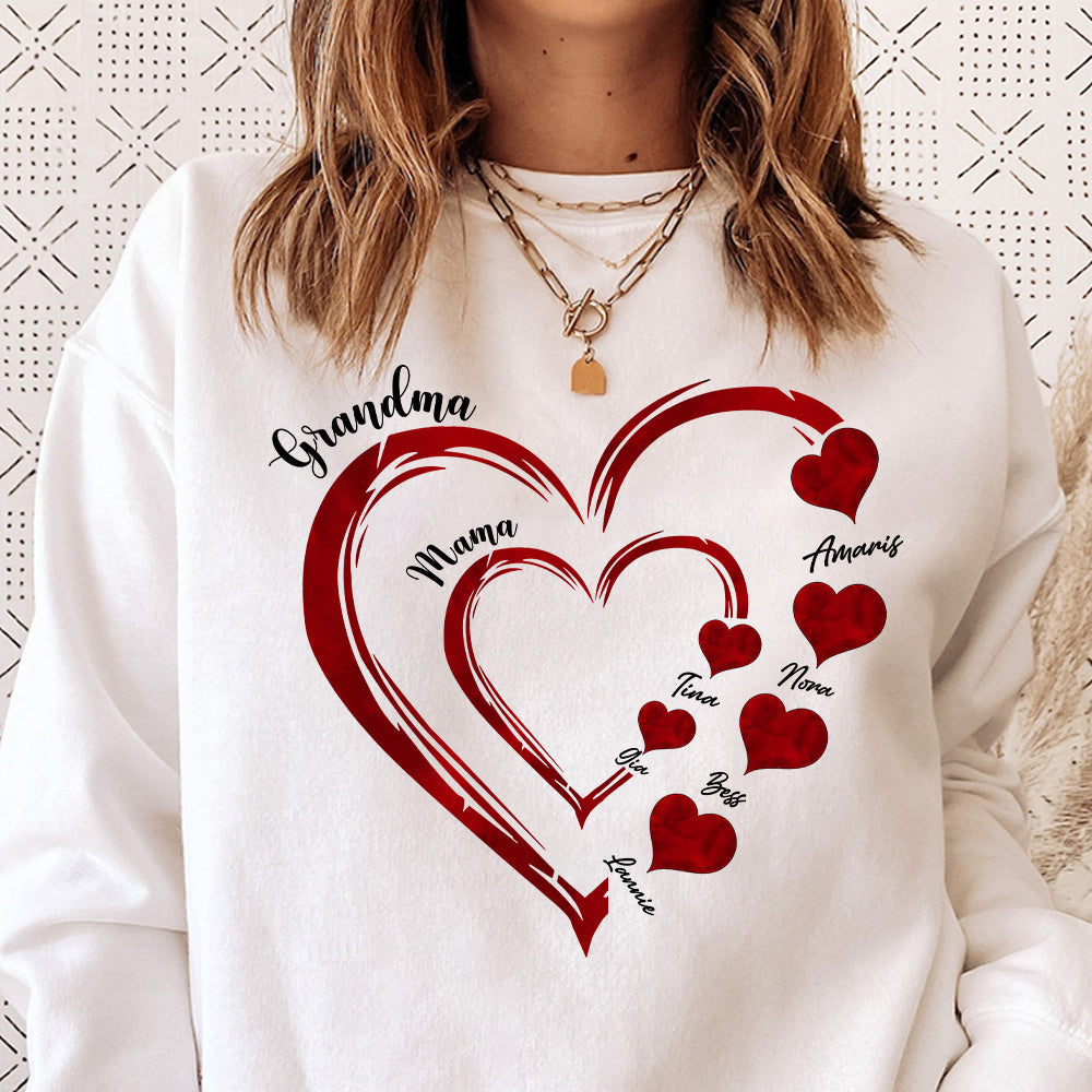 Mommy's Heart Sweethearts Family Customized T-shirt/Sweatshirt/Hoodie