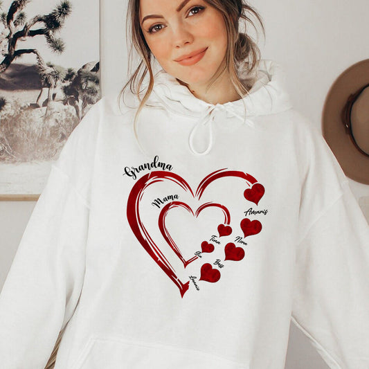 Mommy's Heart Sweethearts Family Customized T-shirt/Sweatshirt/Hoodie