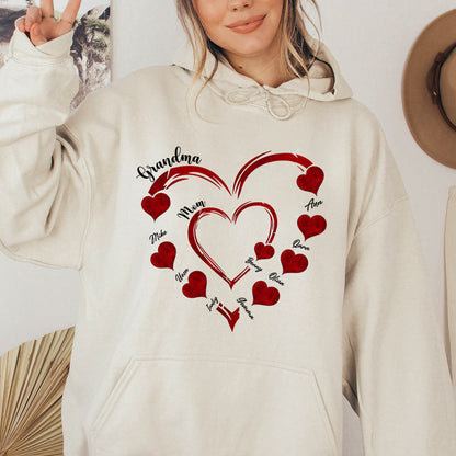 Mommy's Heart Sweethearts Family Customized T-shirt/Sweatshirt/Hoodie