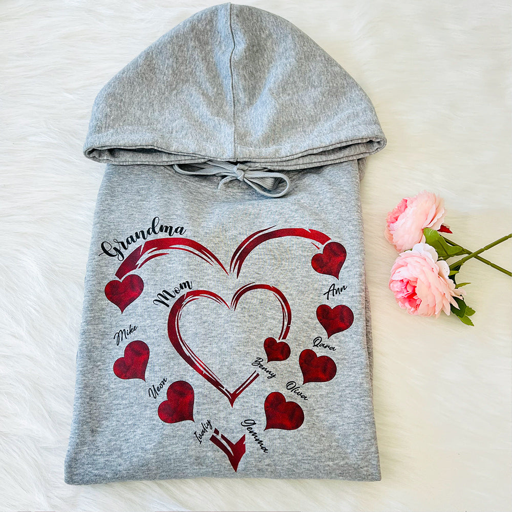 Mommy's Heart Sweethearts Family Customized T-shirt/Sweatshirt/Hoodie