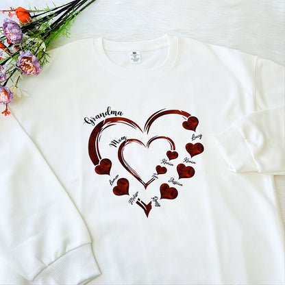 Mommy's Heart Sweethearts Family Customized T-shirt/Sweatshirt/Hoodie