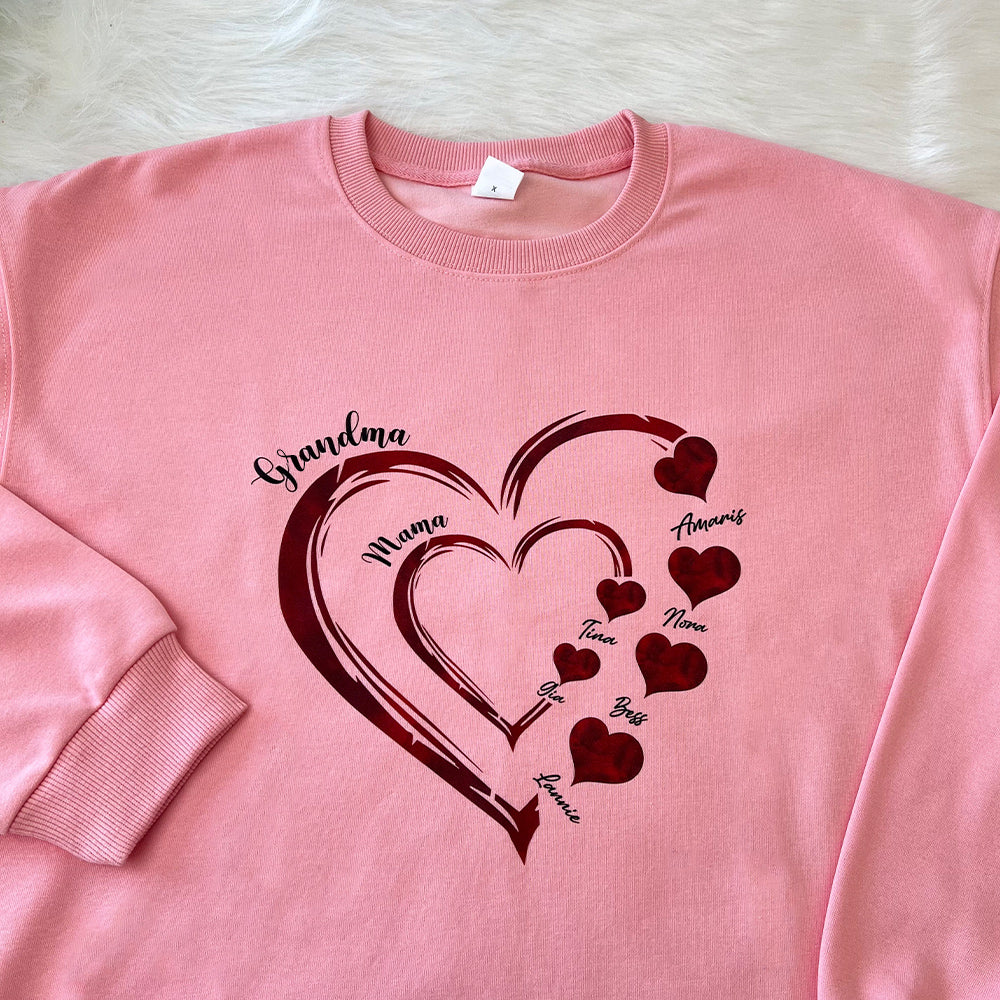 Mommy's Heart Sweethearts Family Customized T-shirt/Sweatshirt/Hoodie