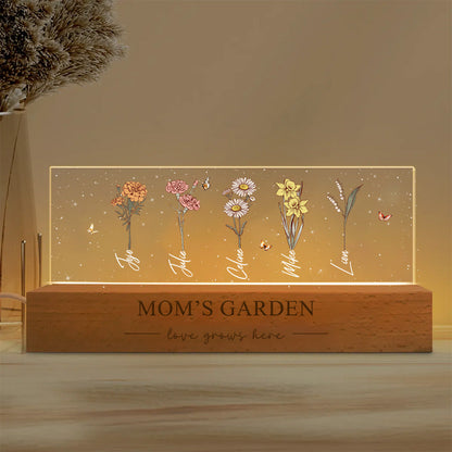 50%OFF Birth Month Flower Personalized LED Night Light