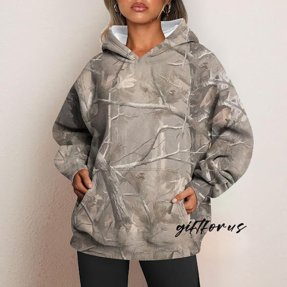 Unisex Oversized camouflage maple leaves Hoodie (Buy 2 Free Shipping)