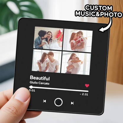 Customized Music Fridge Magnet Personalized Photo Fridge Magnet Can Play Songs and Adjust Volume