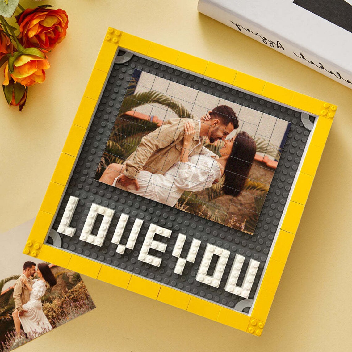 Custom Mother's Day Gifts Photo Block Personalised Brick Puzzles Gifts for MOM