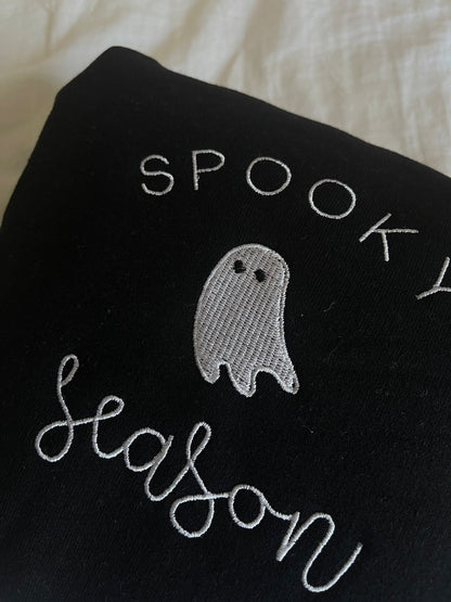 Spooky Season Ghost Halloween Crewneck Sweater