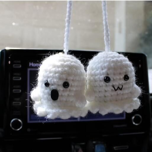 Halloween funny little ghost handmade pendant