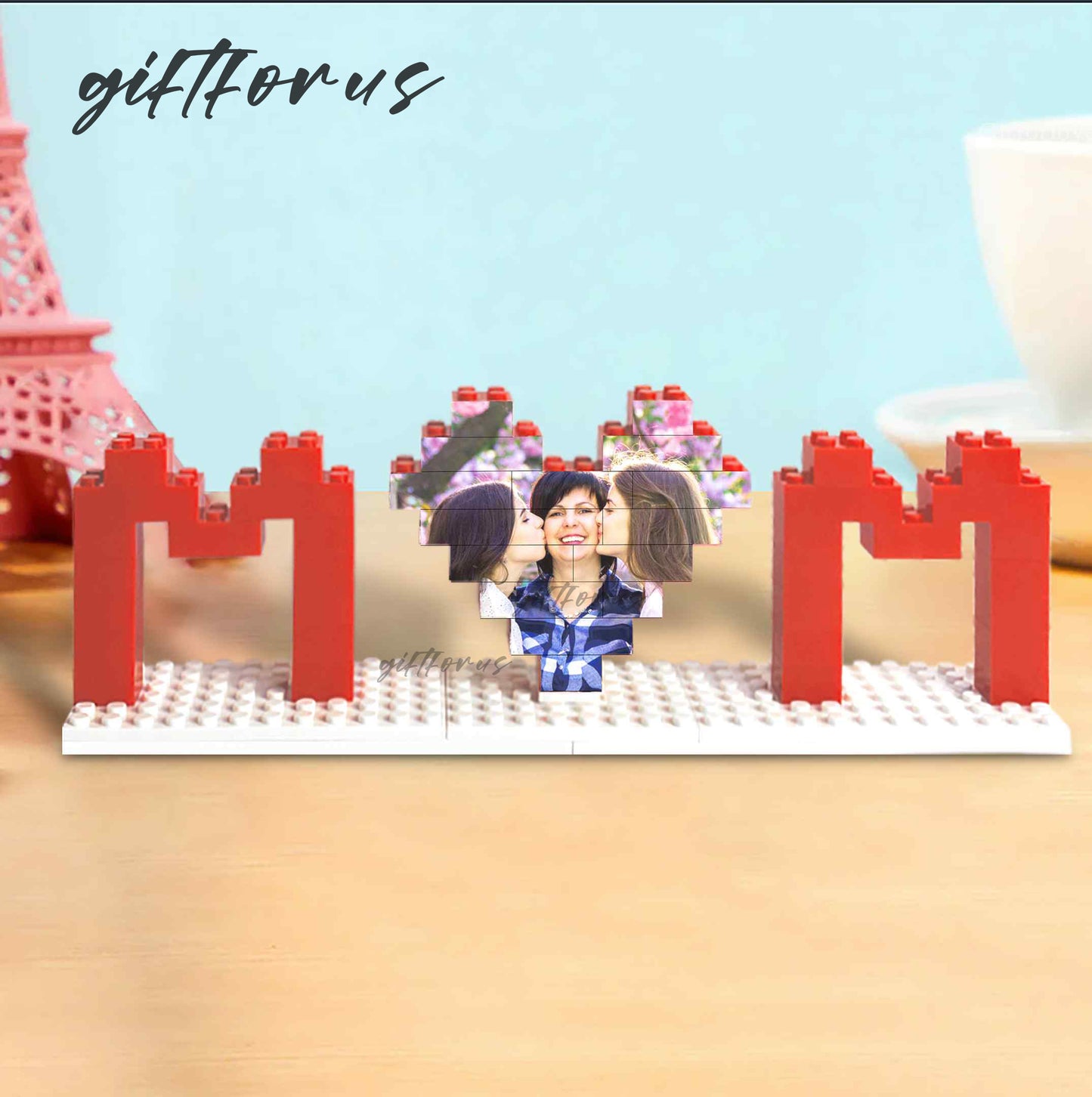 Custom Mother's Day Gifts Photo Block Personalised Brick Puzzles Gifts for MOM