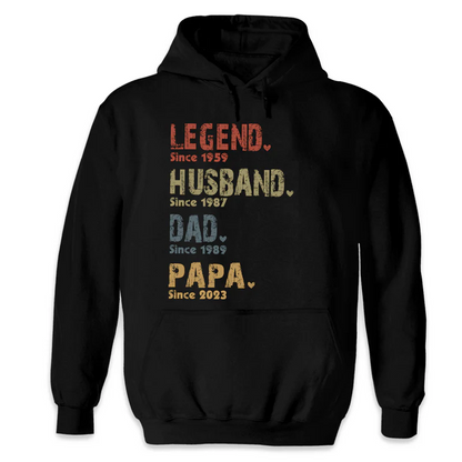 Family Personalized Custom Unisex T-shirt/ Sweatshirt/Hoodie-Father's Day gift