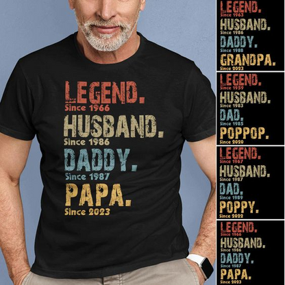 Family Personalized Custom Unisex T-shirt/ Sweatshirt/Hoodie-Father's Day gift