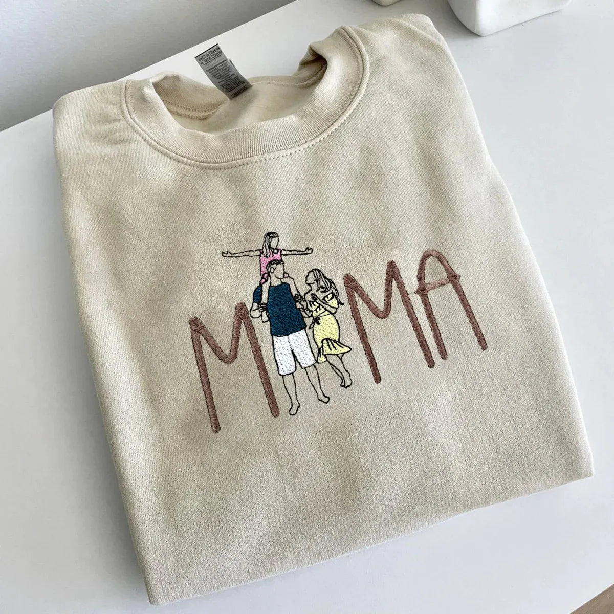 50% OFF⭐️Custom Mama Embroidered Sweatshirt With Your Photo