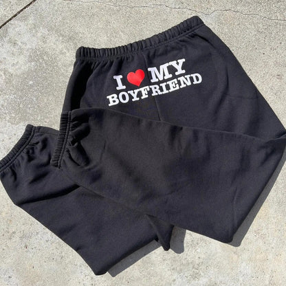 50% OFF🔥I Love My Boyfriend Sweatpants