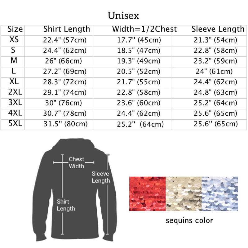 Custom Flip Sequin Shirt & Sweatshirt & Hoodie