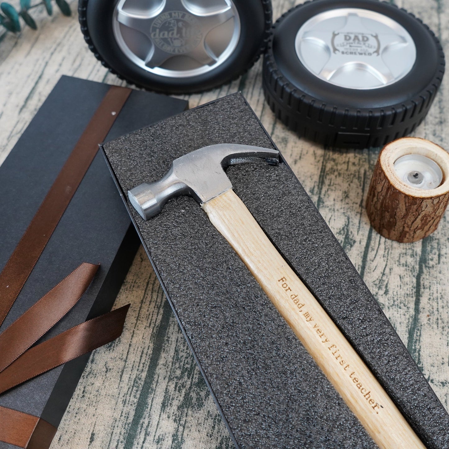 Personalized Tape Measure Hammer Set - Best Gift For Dad