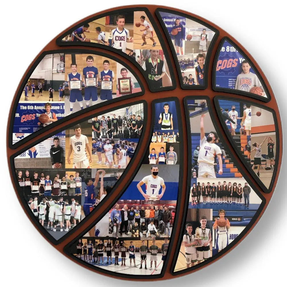 Personalized Photo Collage Basketball - Football