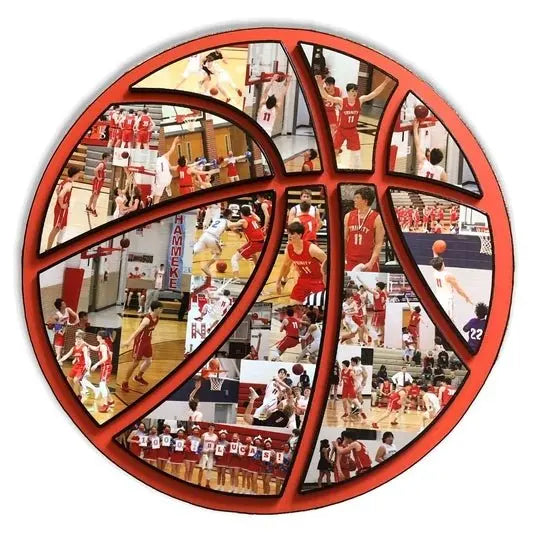 Personalized Photo Collage Basketball - Football