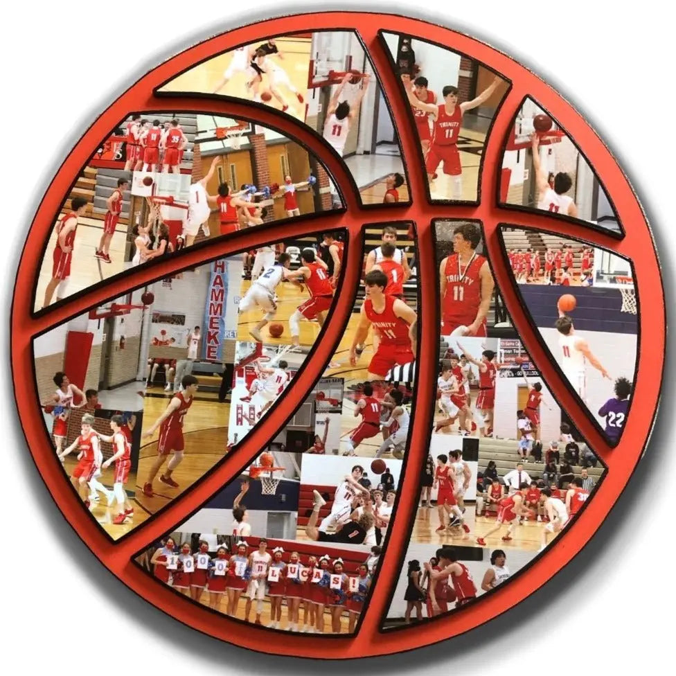 Personalized Photo Collage Basketball - Football