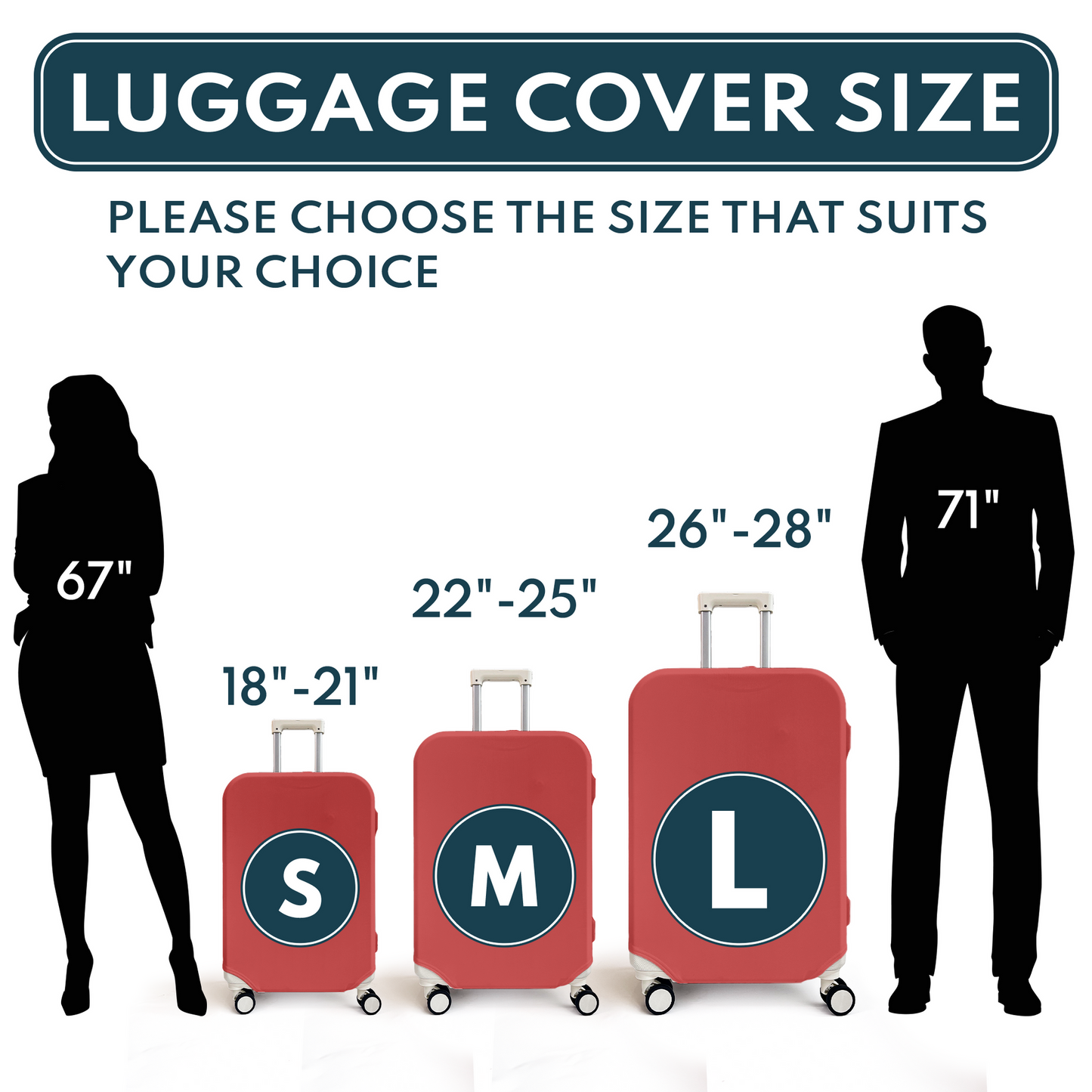 Custom Funny Photo For Friends Family Vacation Traveling - Personalized Photo Luggage Cover