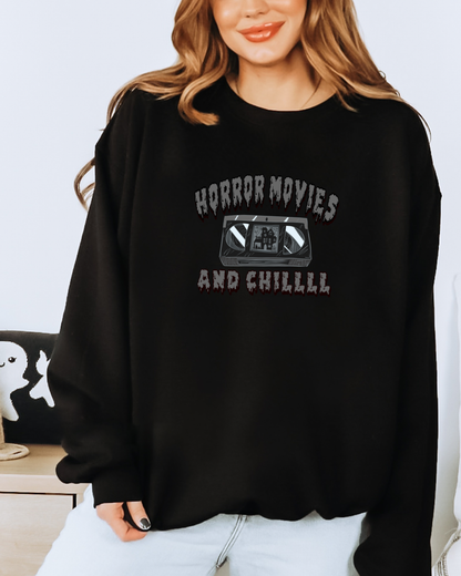 Horror Movies And Chill Crewneck