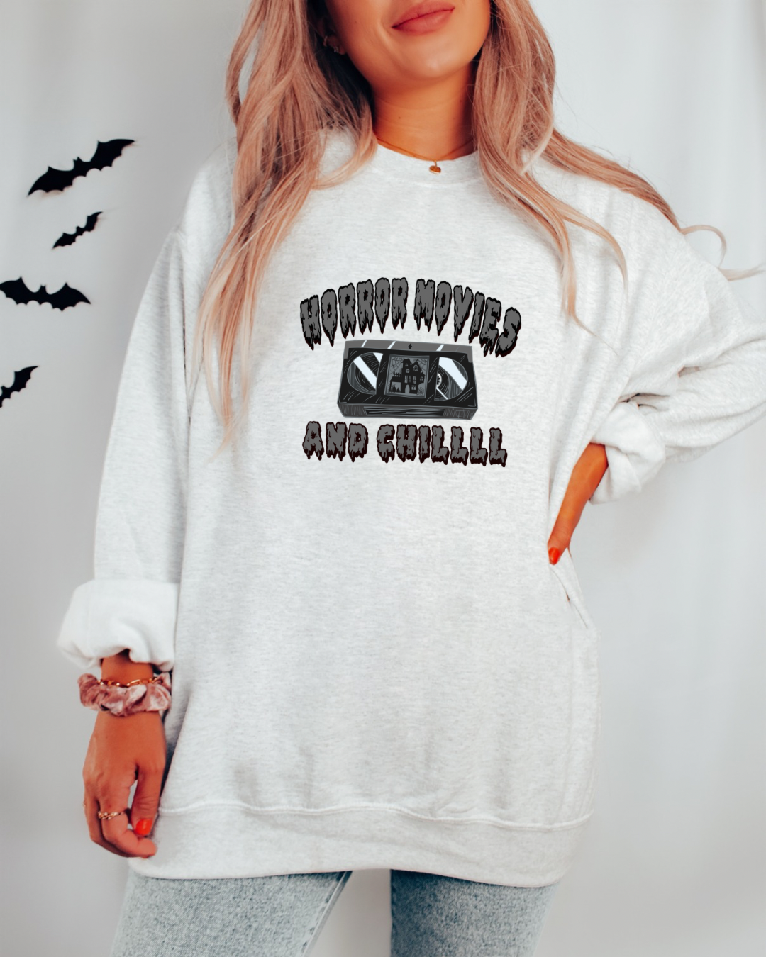 Horror Movies And Chill Crewneck