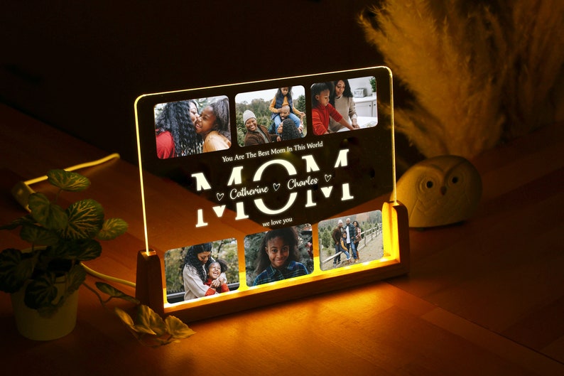 Personalized Custom Photo Night Light – Perfect Gift for Mom