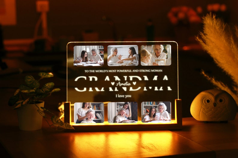 Personalized Custom Photo Night Light – Perfect Gift for Mom