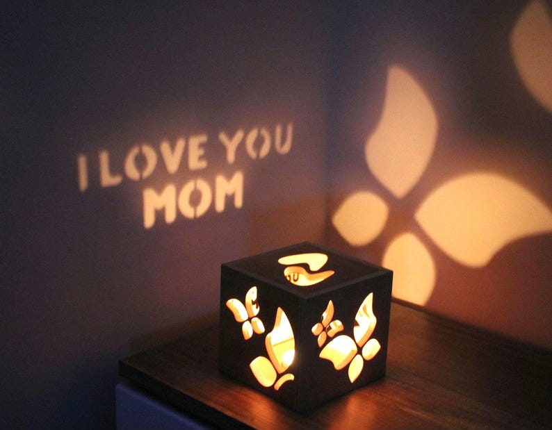 Candlestick Glow Night Lamp Shade Mother's Day Gift