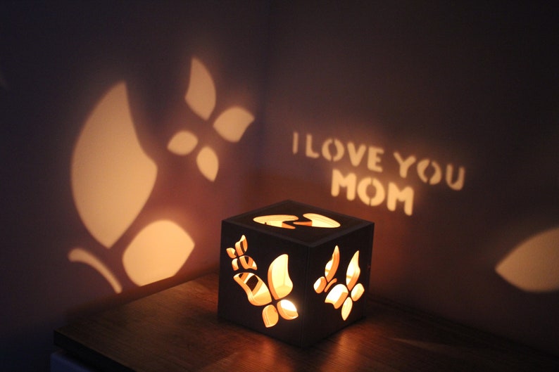 Candlestick Glow Night Lamp Shade Mother's Day Gift