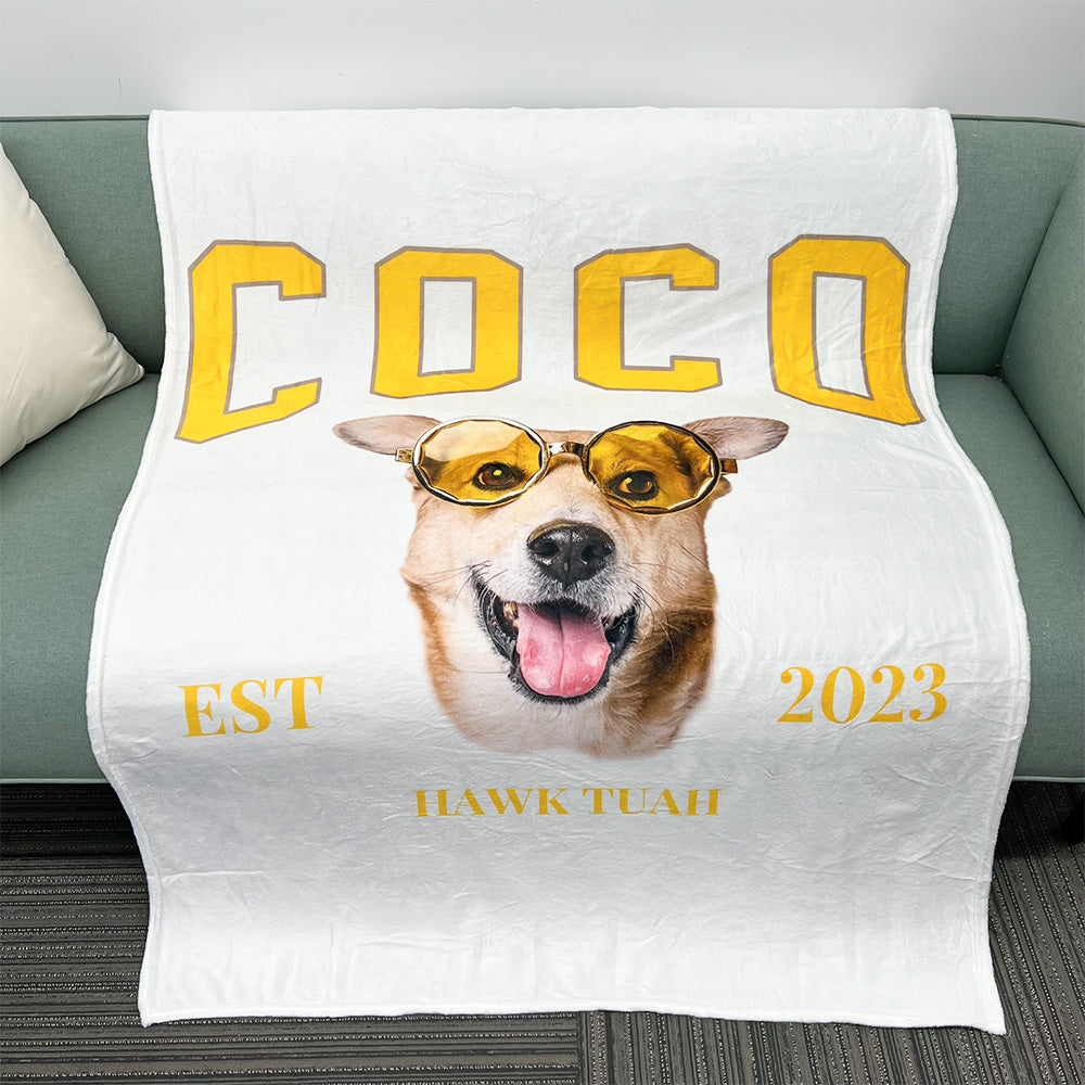 50%OFF⭐️Custom Pet Portrait Blanket