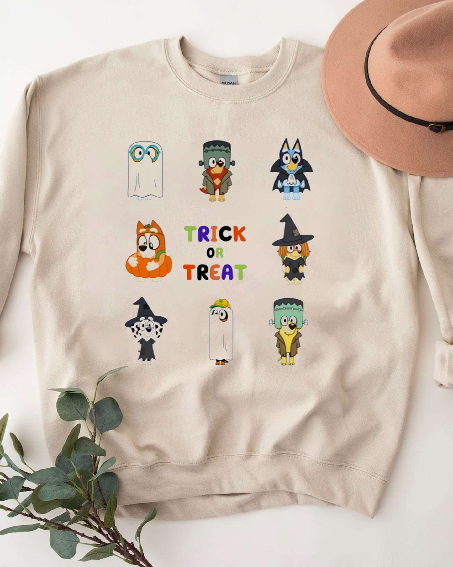 Bluey and Friend Halloween Halloween Sweatshirt