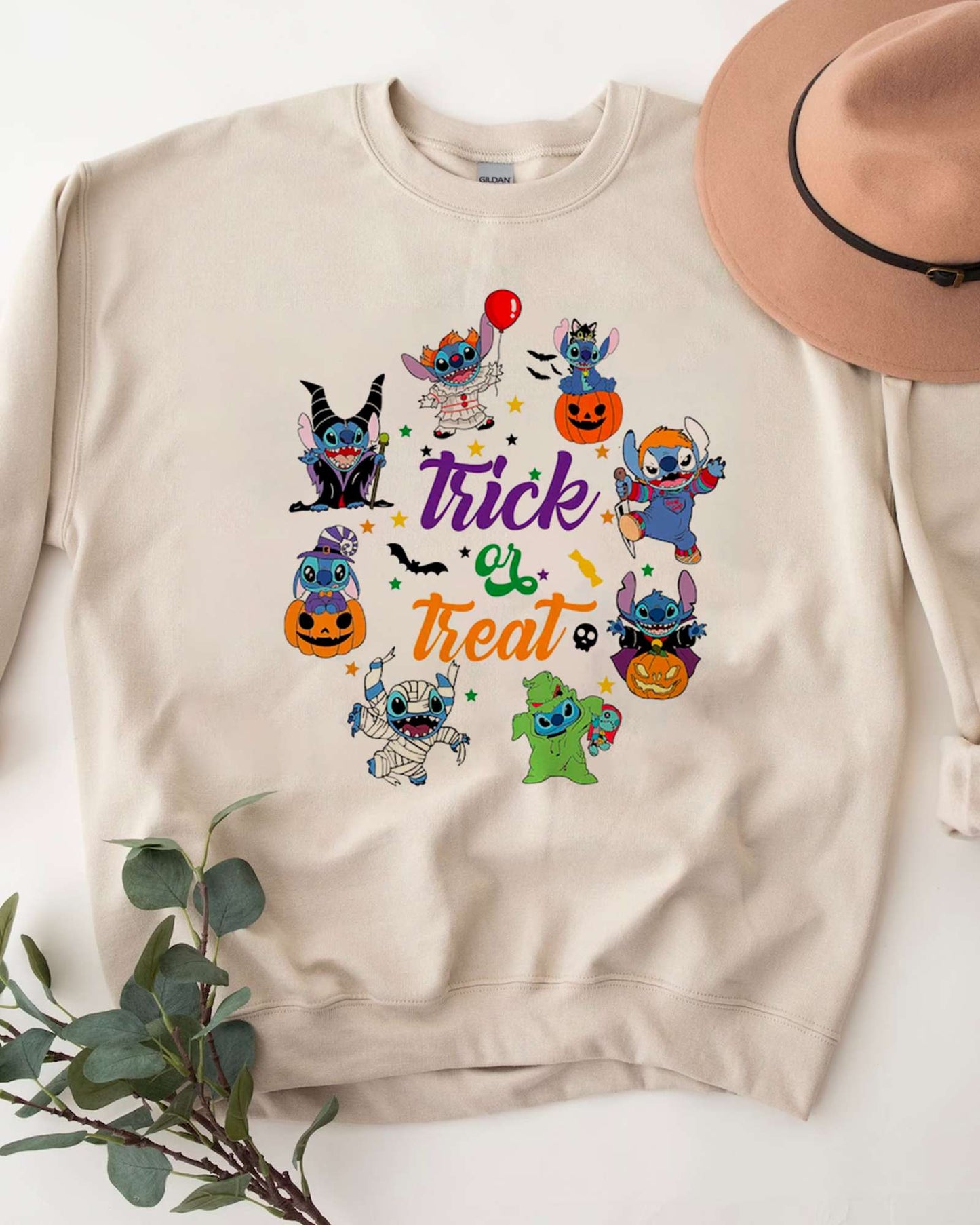 Trick r Treat Stitch Halloween Sweatshirt