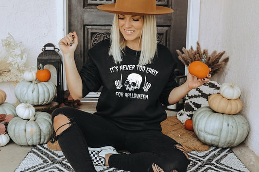 Halloween Skull Sweatshirt