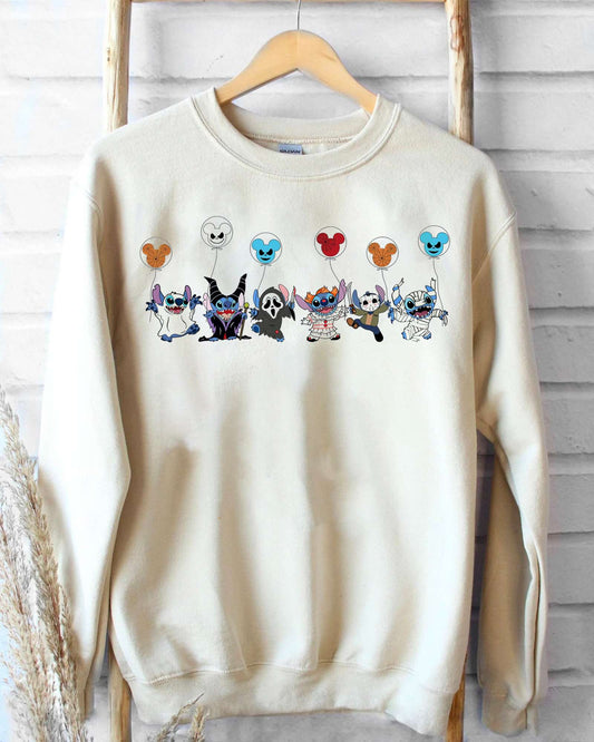 Stitch Horror Halloween Sweatshirt