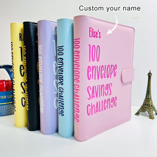 Custom 100 Envelope Challenge Binder-Easy And fun Way To Save $5,050