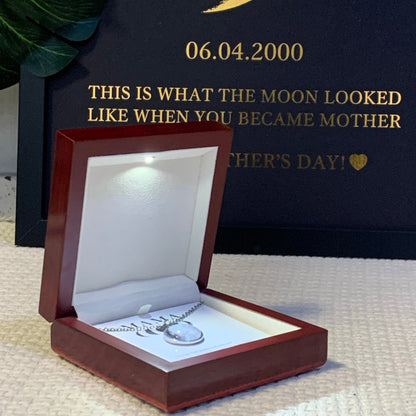 Custom Moon Phase Necklace - For Mother's Day Gift