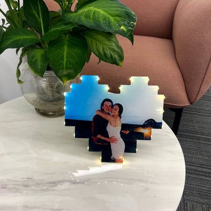 ⭐️Custom Heart Shape Photo Collage Lamp with Your Photos