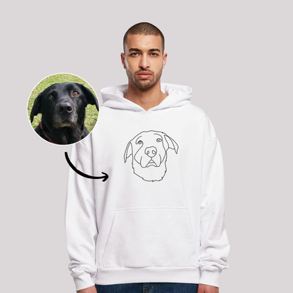 Custom Embroidered Pet Portrait Hoodie/Sweatshirt