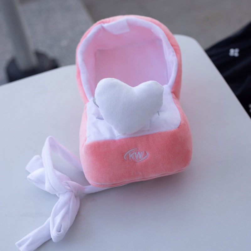 Cute plush ring box is a romantic for Valentine's gift