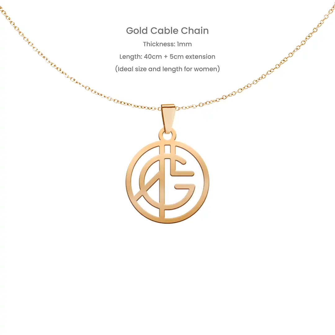 Personalized Unique Design Name Monogram Logo Necklace