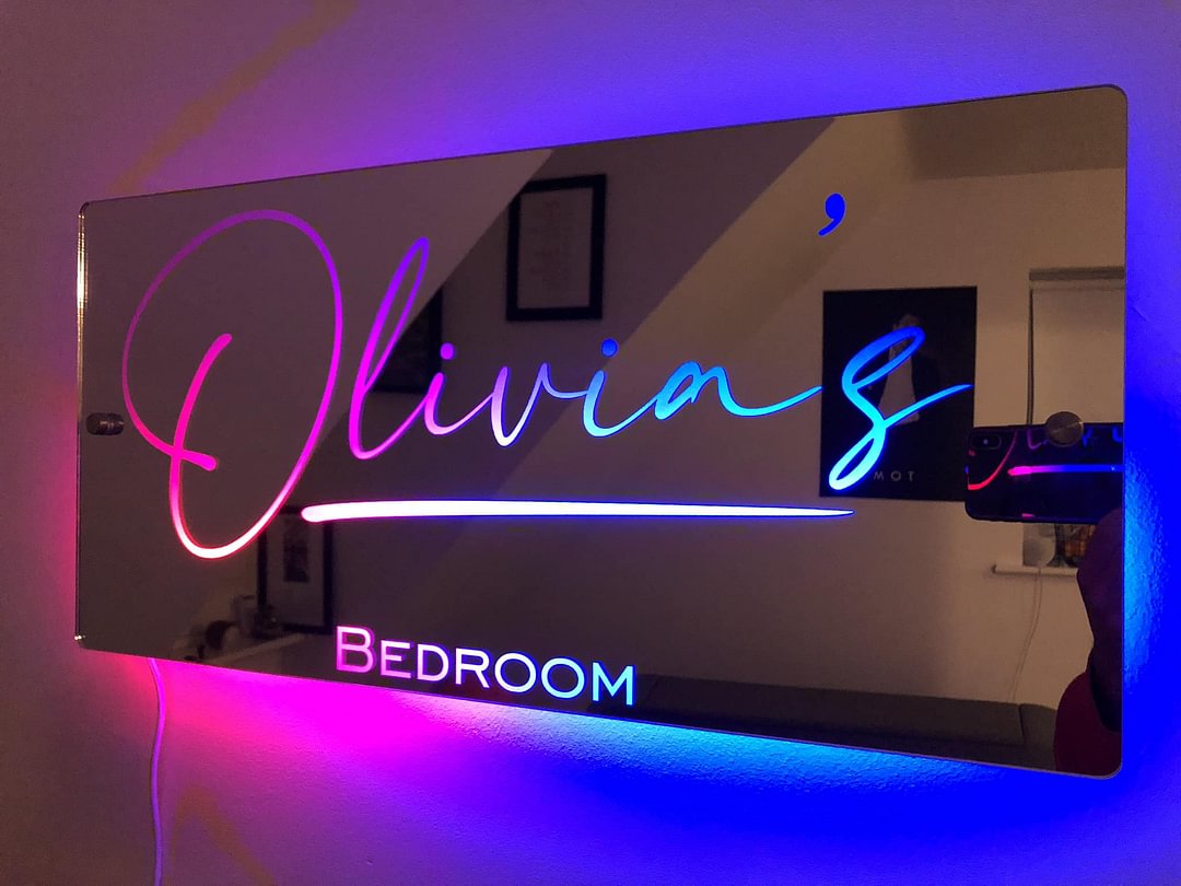 Custom Bedroom LED Magic Mirror