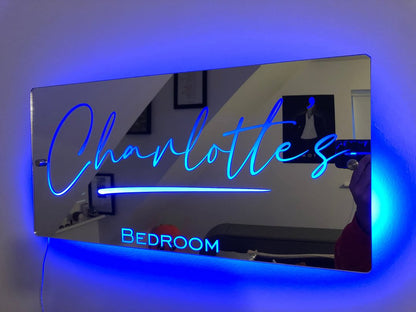 Custom Bedroom LED Magic Mirror