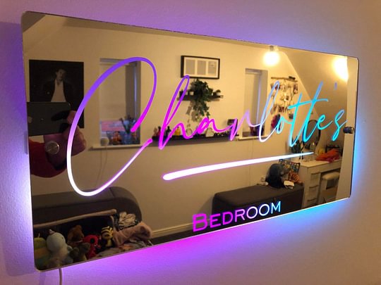 Custom Bedroom LED Magic Mirror