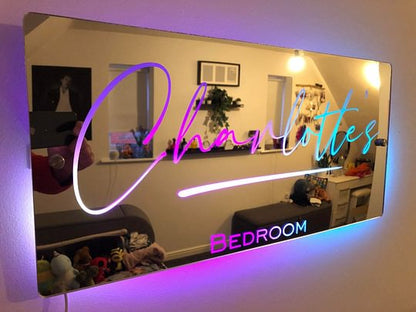 Custom Bedroom LED Magic Mirror