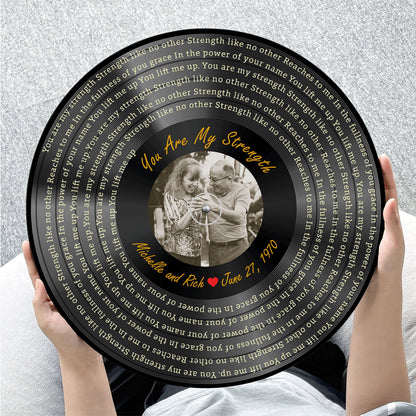 Personalized custom Vinyl Record Song Lyrics